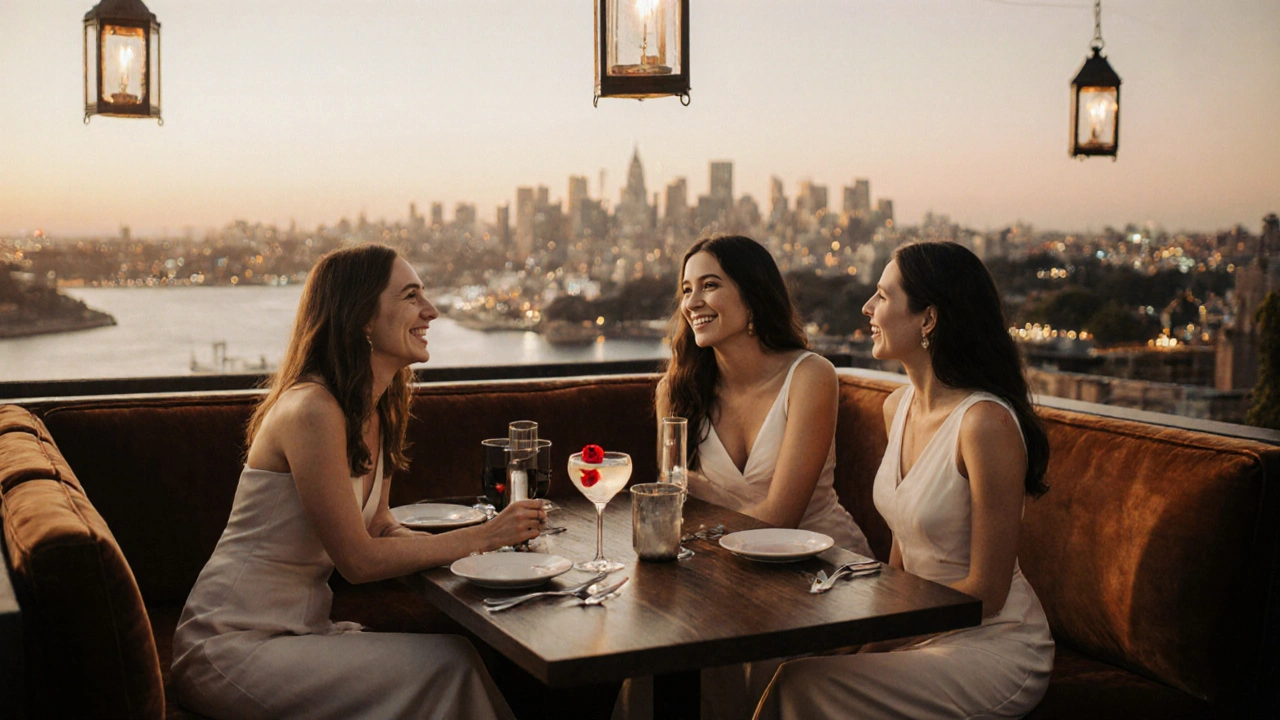 Coq d'Argent City: Elegant Rooftop Dining for Girls' Evenings