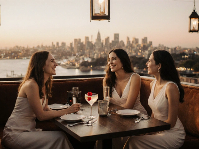 Coq d'Argent City: Elegant Rooftop Dining for Girls' Evenings