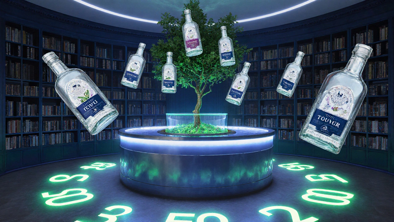 Customers returning reusable glass bottles at The Refill Station under UV sanitizing lights.