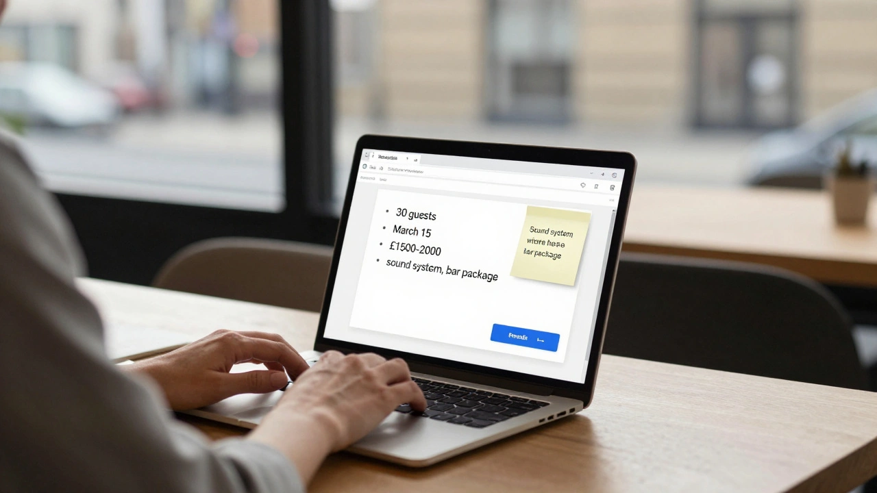 Email Templates for Enquiries and Confirmations to London Venues